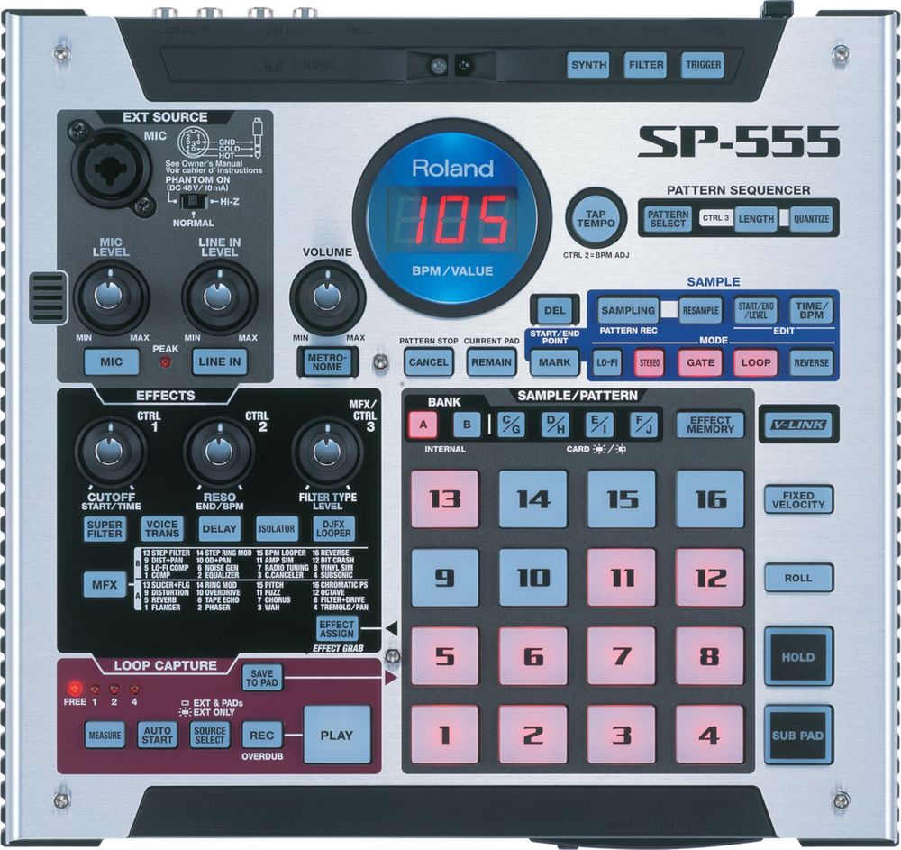 Roland SP 555 sample profesional