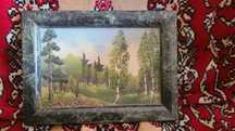Панно из камня пейзаж