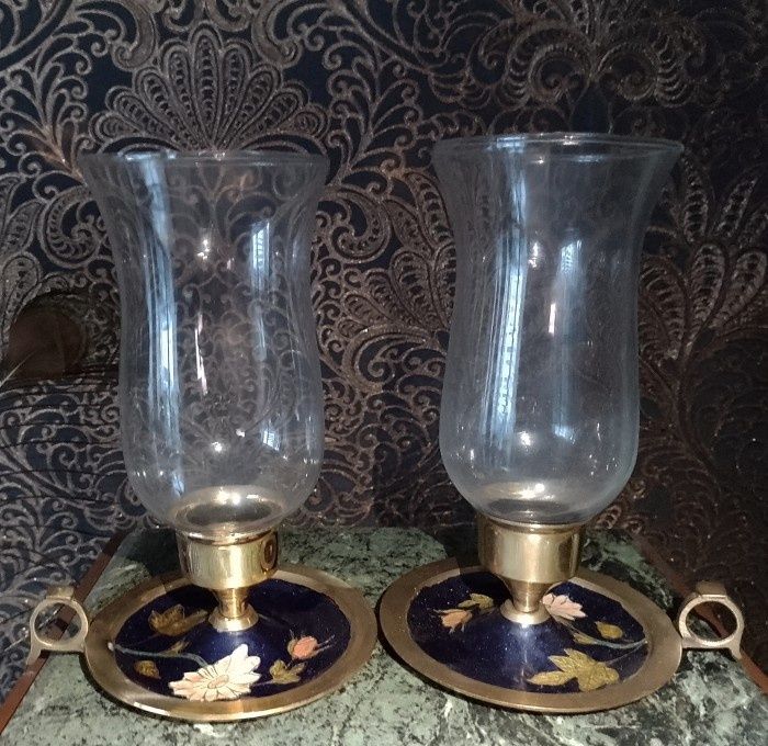 Set de 2 superbe sfeșnice tip opait