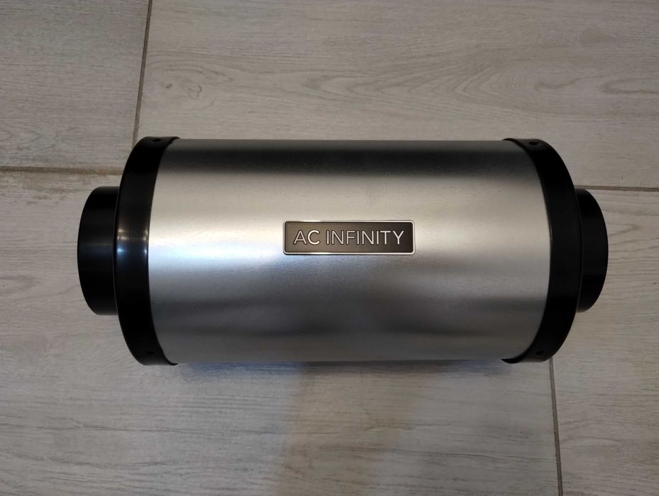 Silencer ventilație AC Infinity 4" (100mm) - reduce zgomot cu 50%
