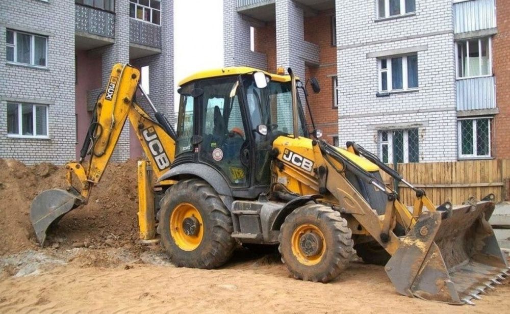 Услуги экскаватора погрузчика, 3в1, Петушок, ямобур, гидромолот
