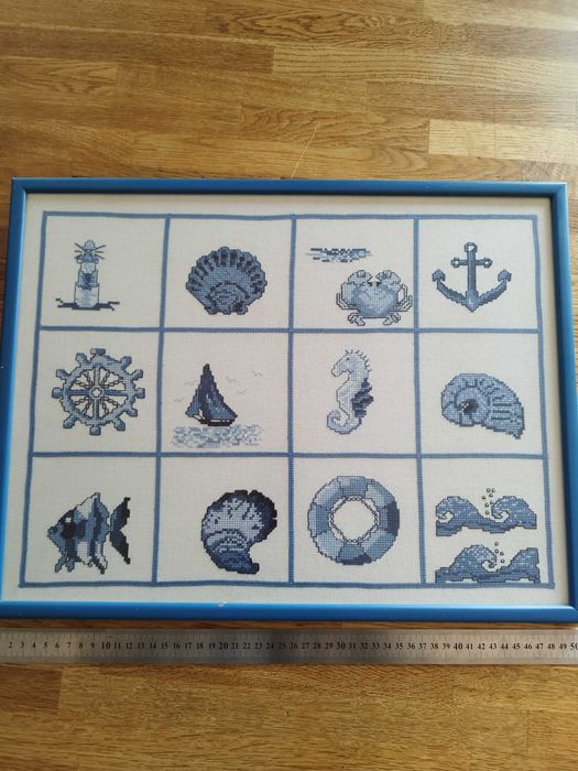 Бродерия морска тема