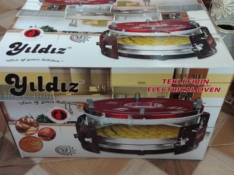 Cuptor electric rotund YILDIZ 1200W,32L,temperatura maxima 250 grade.