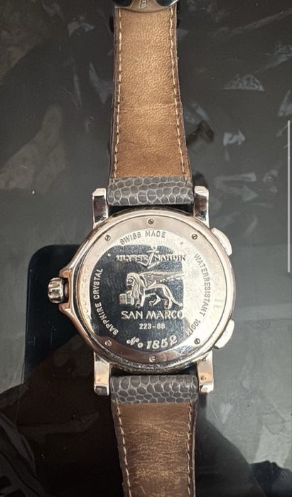 Ceas lux Ulysse Nardin San Marco GMT+ original (223-88), Elvețian