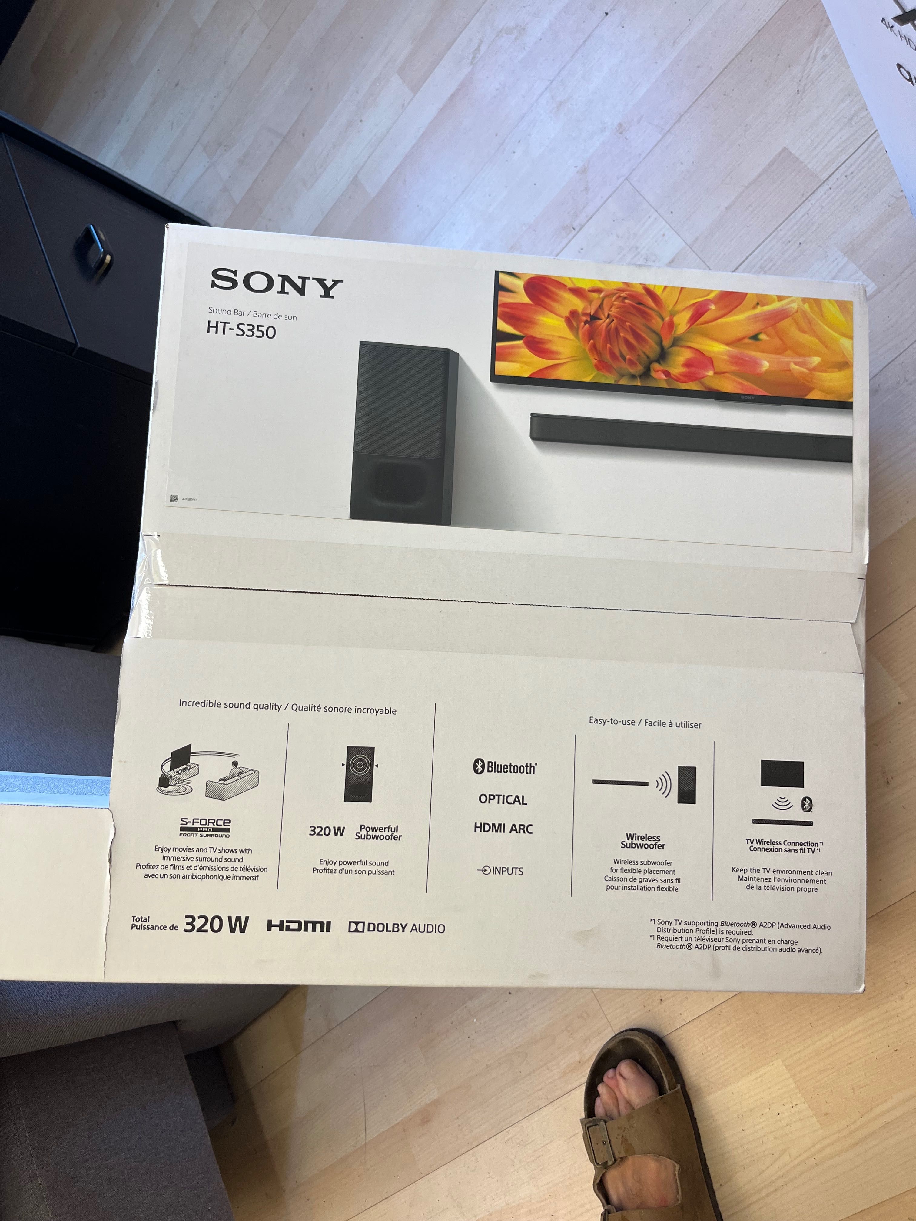 Sony Bravia 4k HDR 75” чисто нов + Sony Sound Bar