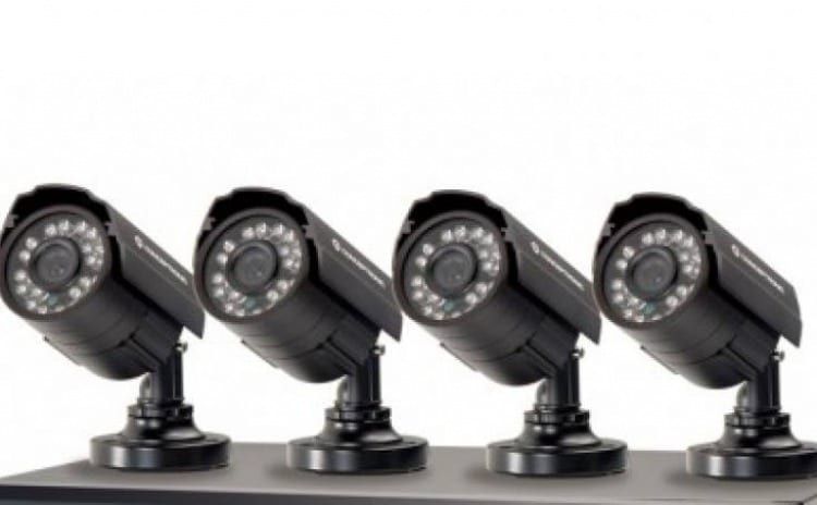 Sistem de supraveghere CCTV FULL HD, cu 4 camere exterior,interior