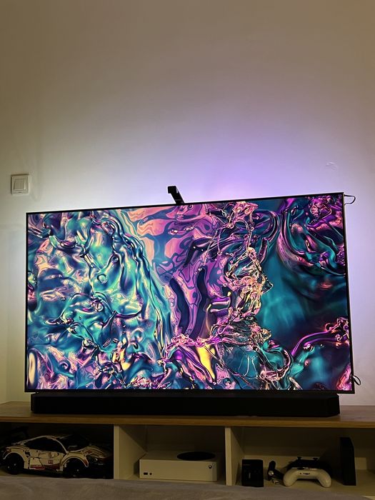 Pachet:  Tv Samsung Q80D + Soundbar HW-Q930D + Lumini ambientale Govee