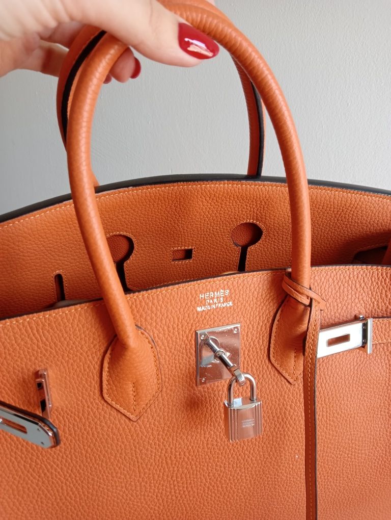 Geanta birkin orange