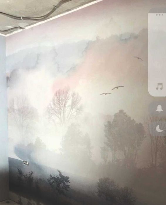 Скалы арт бетон камень. Барельеф  роспись стен картины и зеркала