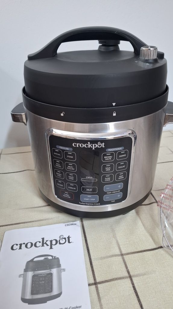 Мултикукър  под налягане Crock-Pot Turbo Express,5.6л,1400W,15програми