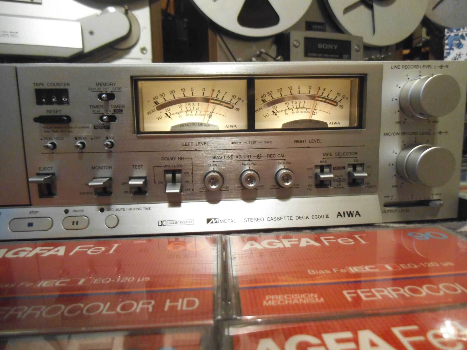 Deck AIWA AD-6900 II 3-Ferrite Head 2-Motor Metal cassette deck