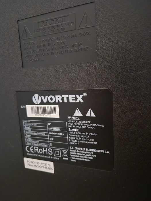 Televizor Vortex Negru