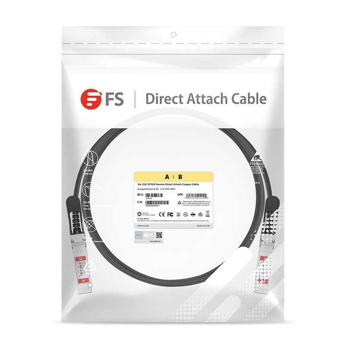 Direct attach cable 3m 25g sfp28 FS