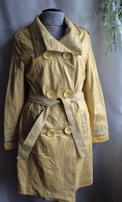 Pardesiu/trench piele naturala nr.M