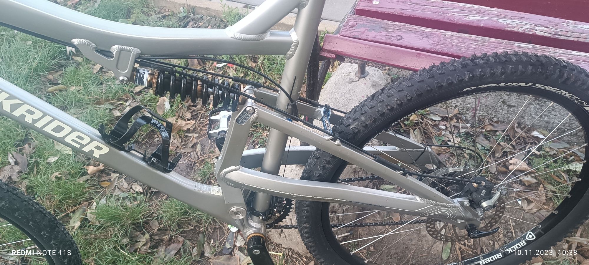 Bicicleta RockRider ful suspension,26"-24 viteze,transmise shimano