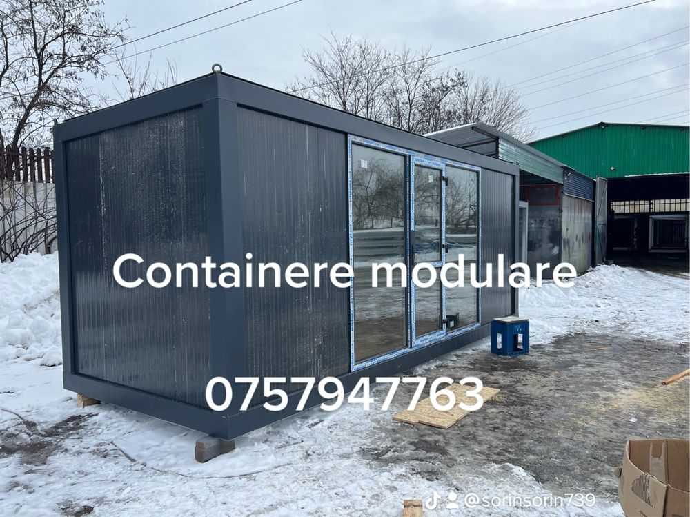 Container birou containere vitrina santier paza fast food
