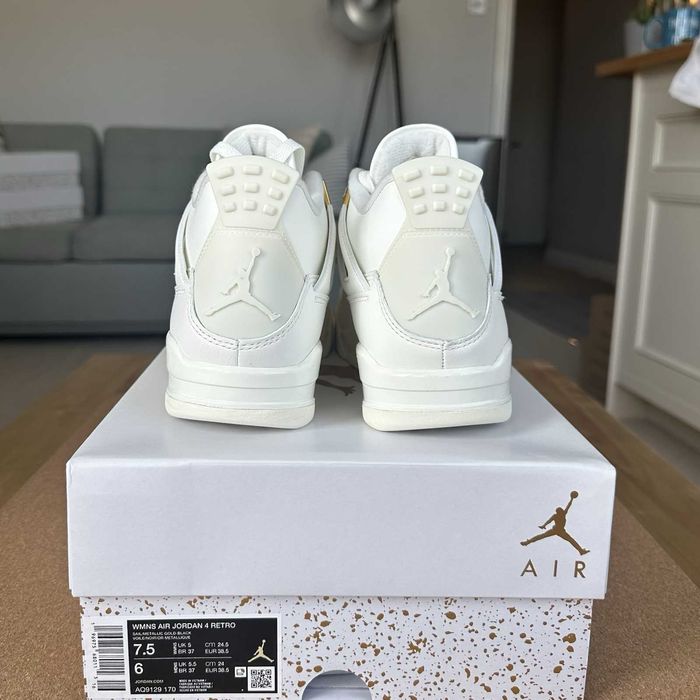 %LIVRAREA 4.99% Air Jordan 4 Metalic Gold Ediție Limtată-Verificare
