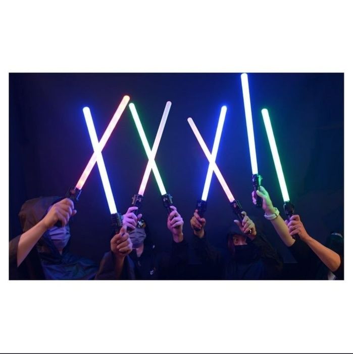 sabie luminoasa rgb cu sunete culori star wars efect copii fete baieti