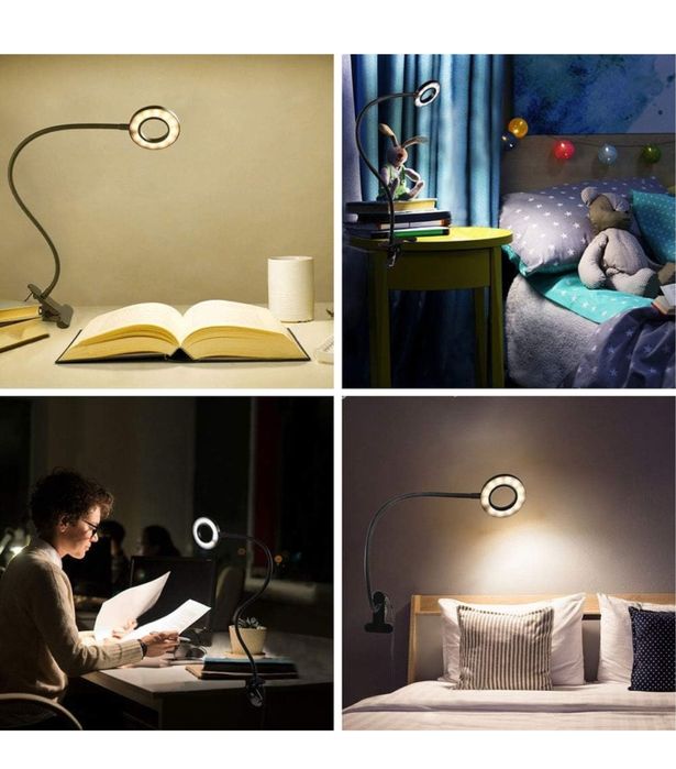 Lampa de birou LED, USB, negru, flexibila NOU NOUȚĂ