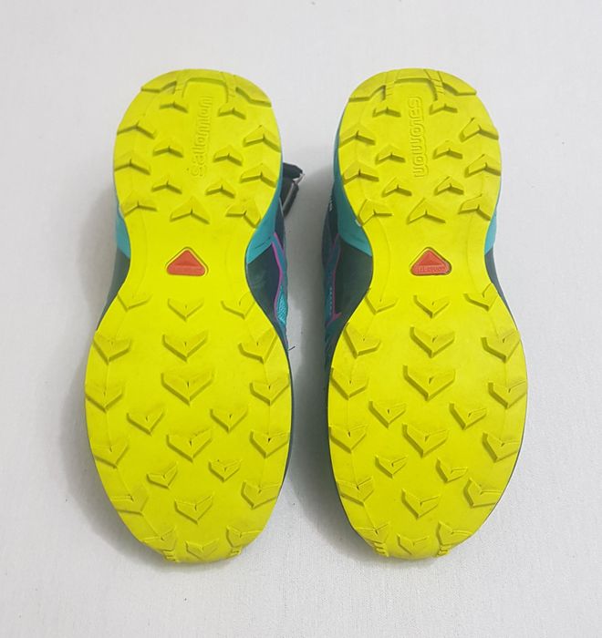 Pantofi sport, trail SALOMON SPEEDCROSS turcuaz-verde Nr. 32 EU unisex