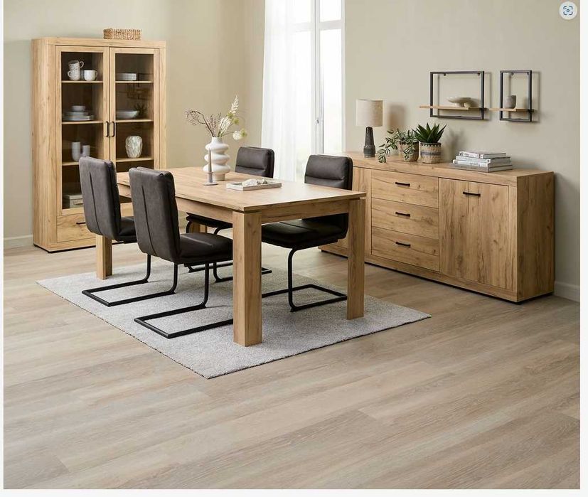 Bufet LINTRUP 2 uși 3 sertare stejar