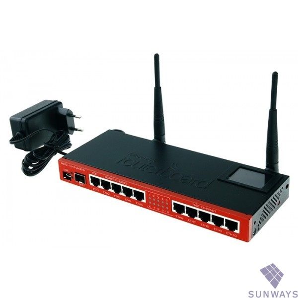 Маршрутизатор (Роутер) с wi-fi MikroTik RB2011UiAS-2HnD-IN