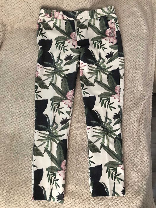 Пролетно-летен панталон, красива шарка на цветя
