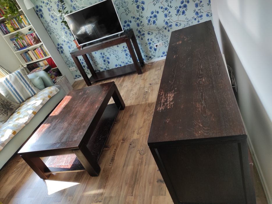 Mobila lemn masiv living Mobexpert