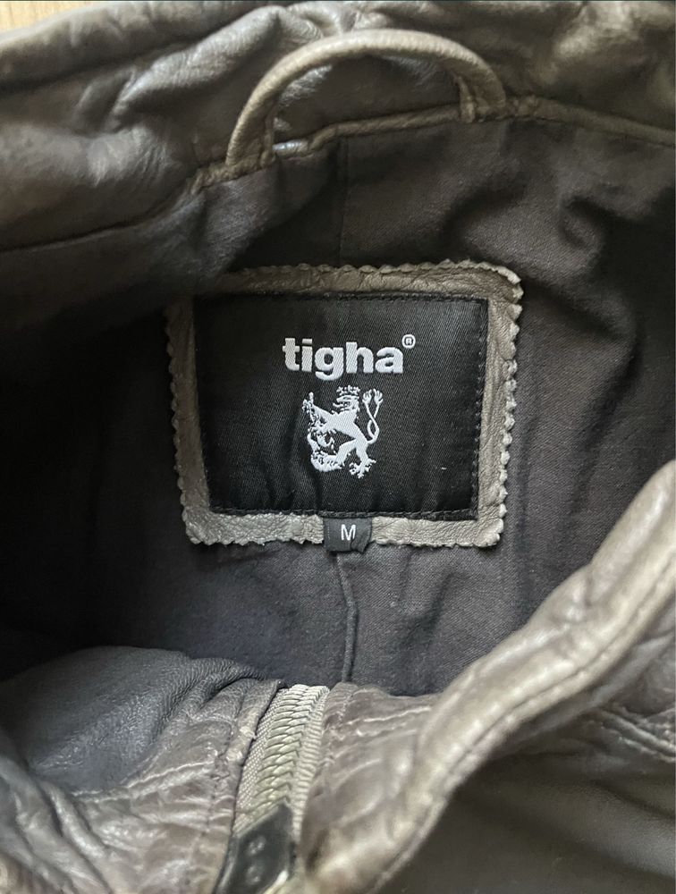 Tigha / мъжко кожено(естествена) яке M