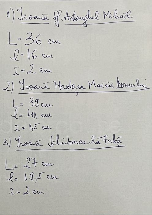 Icoane vechi, pe lemn, de valoare