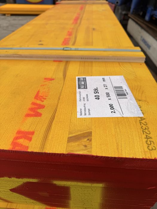 Panouri cofraje premium, KAUFMANN K1, placa galbena cofrare