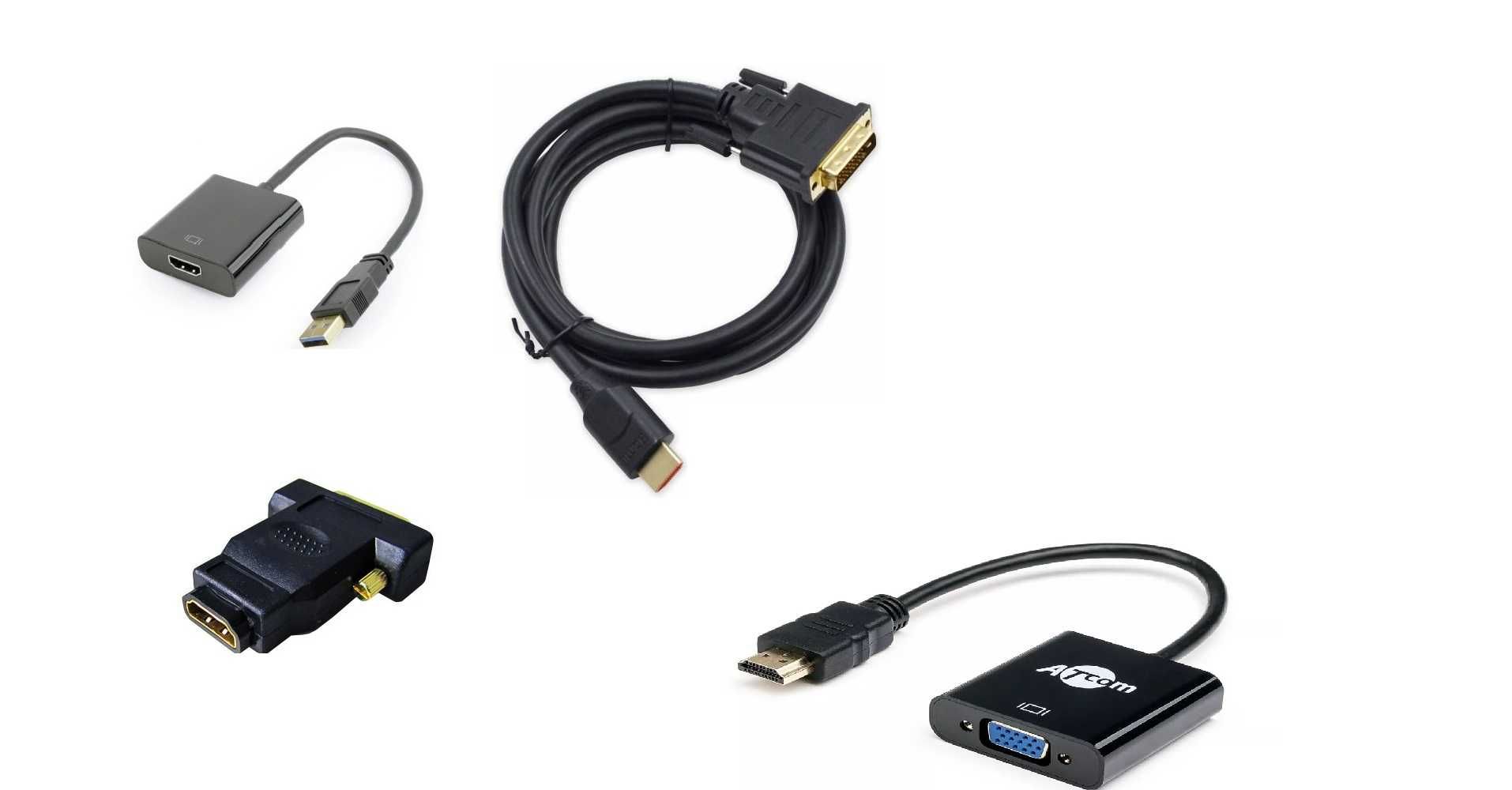 Видеокарты , кабели ,переходники , адаптеры HDMI/VGA/DVI/DisplayPort