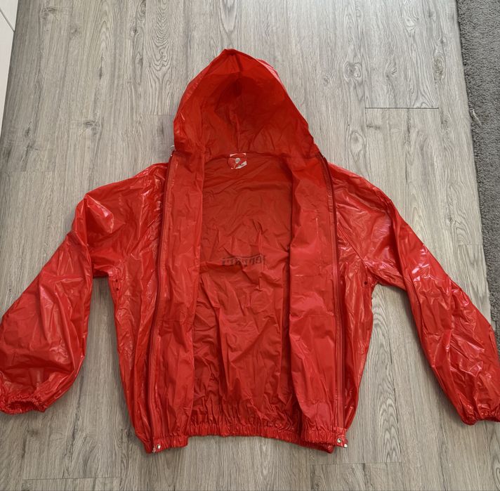 Geaca impermeabila Ferrari vintage rosie,M.