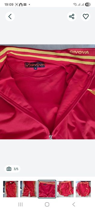 Trening dama rosu marime L givova