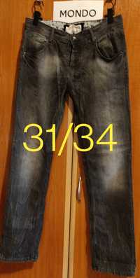 Blugi Denim Vintage Aggressive gri închis 31/34