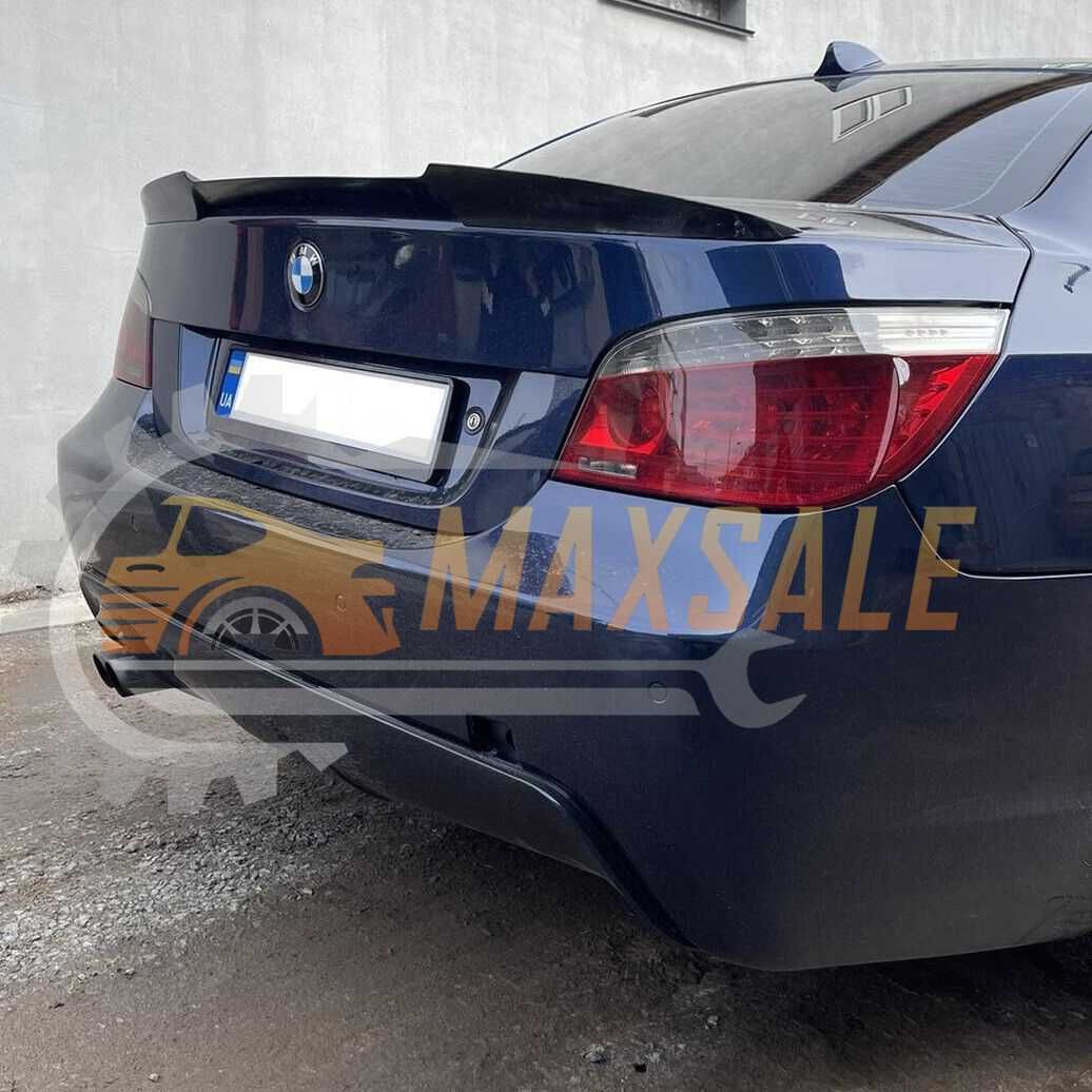 Лип спойлер за BMW 5 серия E60 багажник M4 style, черен гланц