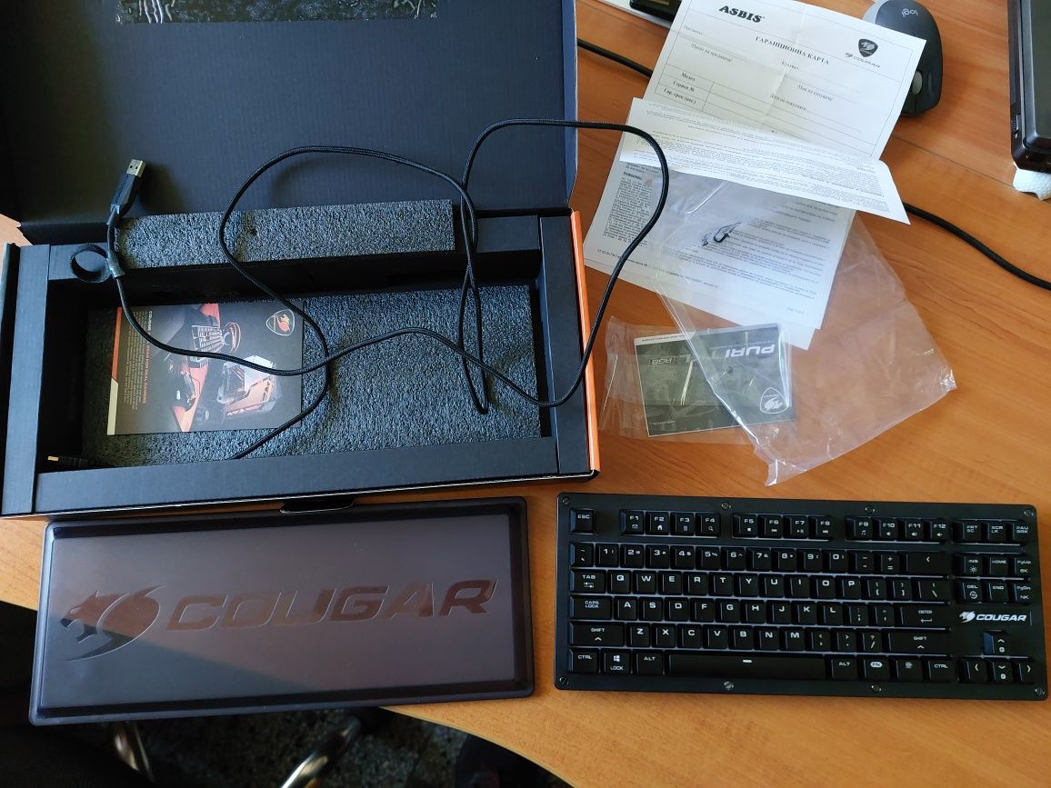 Клавиатура Cougar Puri TKL RGB