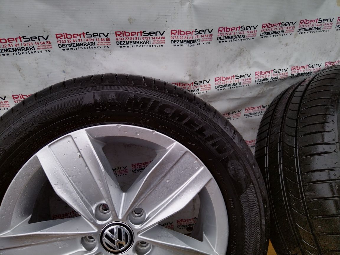 Set Jante Volkswagen aliaj R16 si anvelope vara Michelin