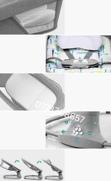 Balansoar Leagan, Electric, Reglabil pentru Bebelusi