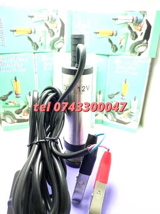 Pompa Auto Electrica Pentru Transfer Combustibil Cu Filtru 12v Gr