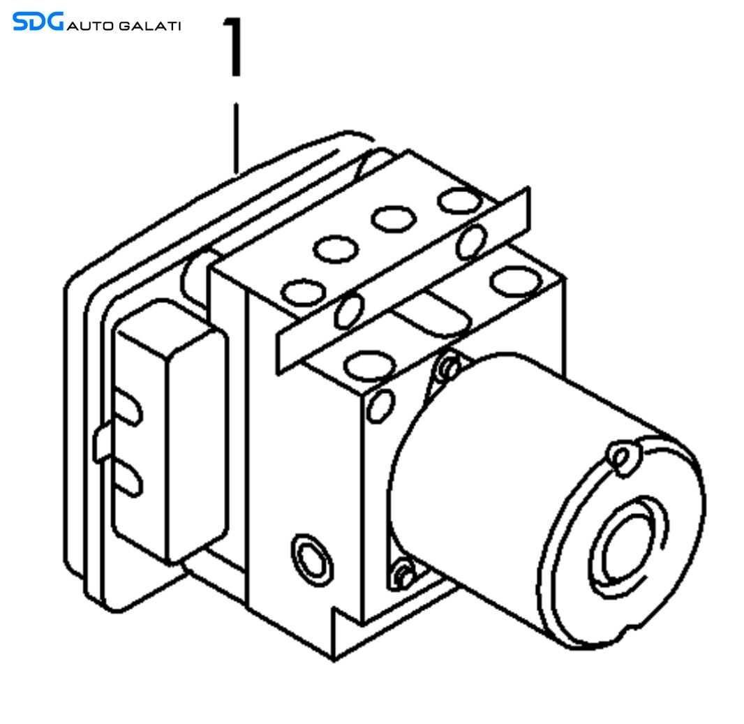 Unitate Modul Pompa ABS Volkswagen Golf 7 2013 - 2017 Cod 5Q0614517C 5Q0907379D [K3319]