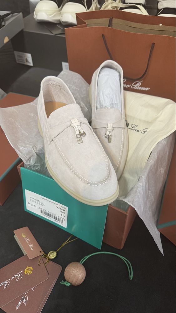 Mocasini LP Summer Walk - size 40/piele naturala fina/Dior,Chanel