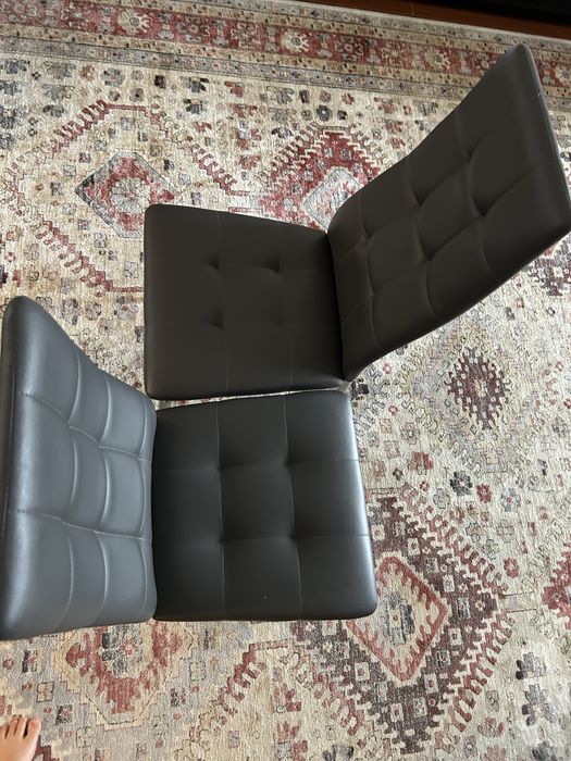 Scaune 4 bucati piele artificiala