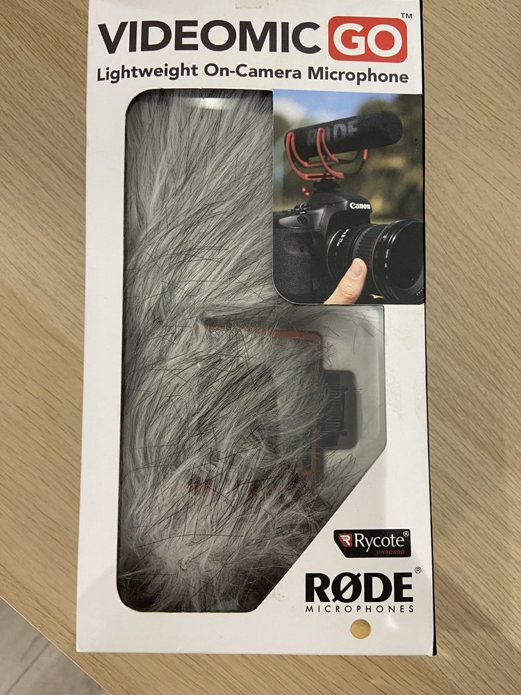 Микрофон Rode VideoMic Go + ветробран Deadcat Go