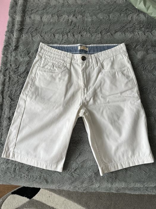 Pantaloni scurți bumbac albi