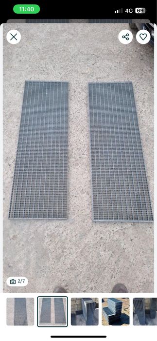 Trepte zincate galvanizate