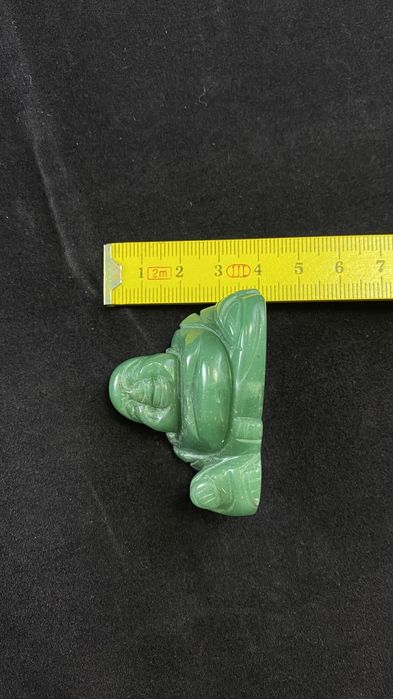 Statueta Budha Din Jad Veche Vintage De colectie sculptura piatra