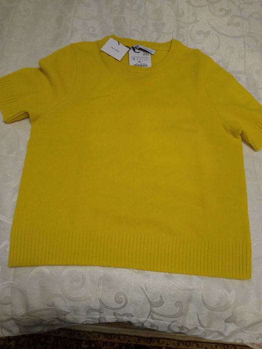 Pulover superb dame pe galben, mărimea M