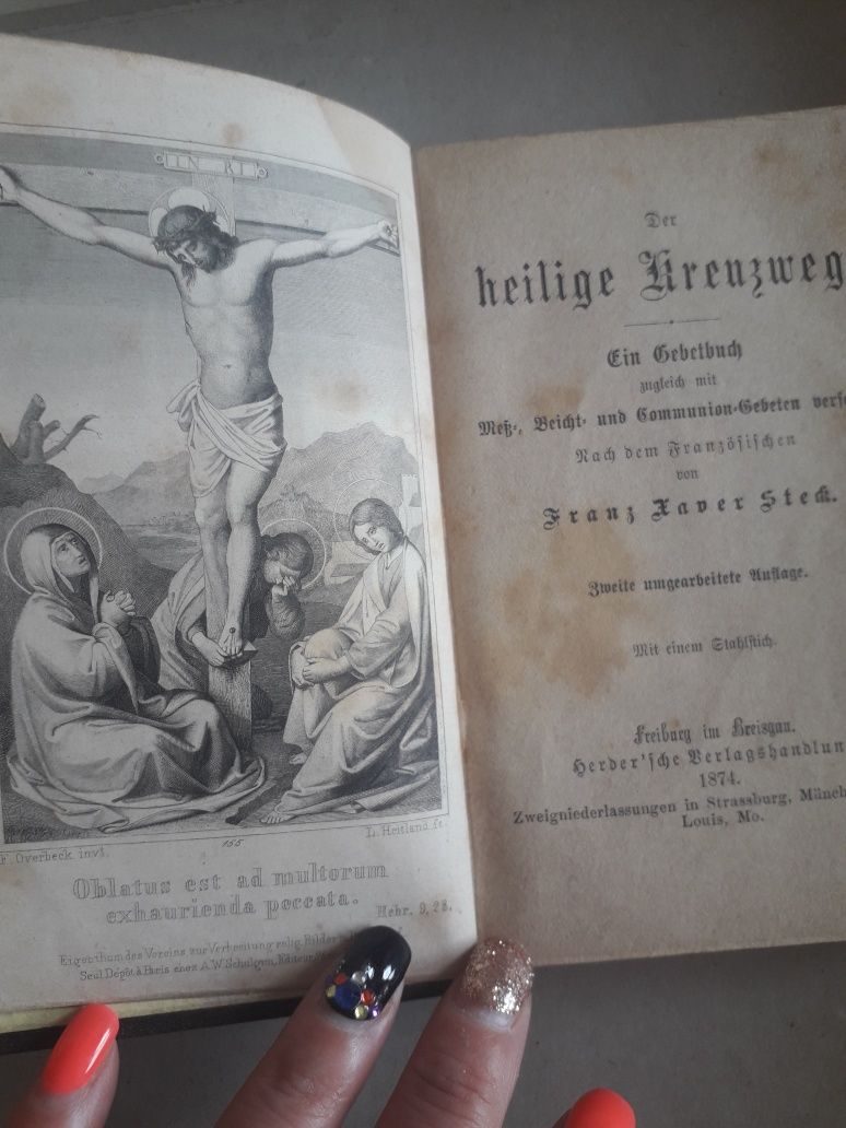 Стари католически молитвеници на немски 1874 и 1912