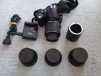 Aparat foto Nikon D60 cu obiectiv 18-55 cu stabilizare